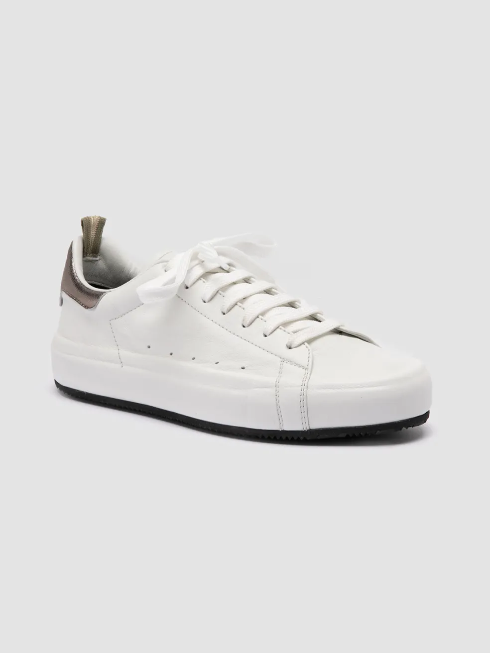 New Officine Creative PRIMARY 101 - Leather Sneakers WHITE