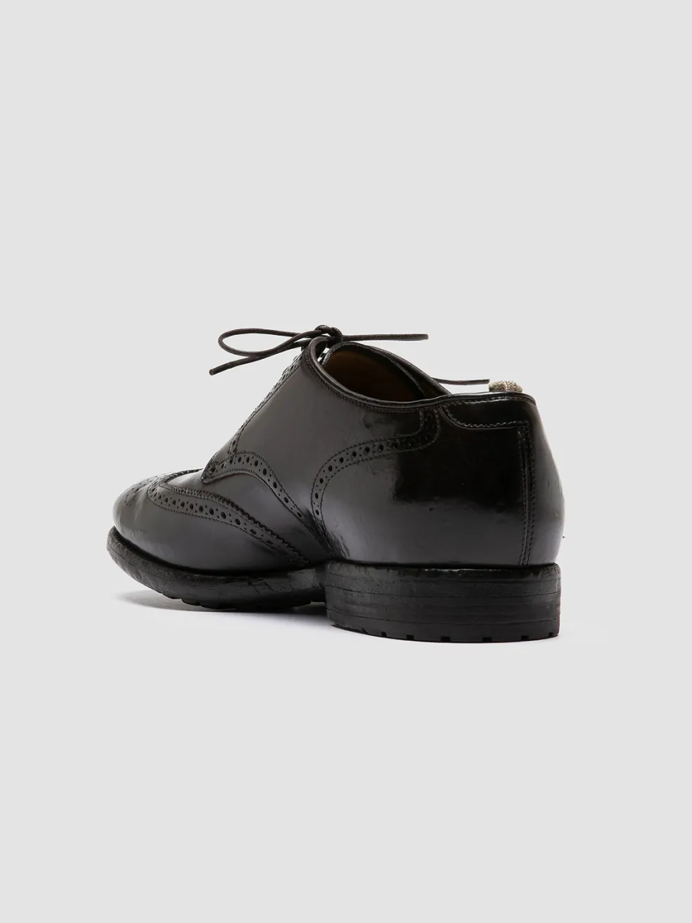 Cheap Officine Creative PRINCE 609 - Brown Leather Derby Shoes DARK BROWN