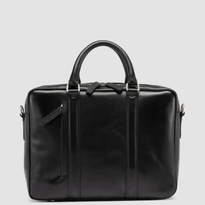 Clearance Officine Creative QUENTIN 010 - Black Leather Bag NERO