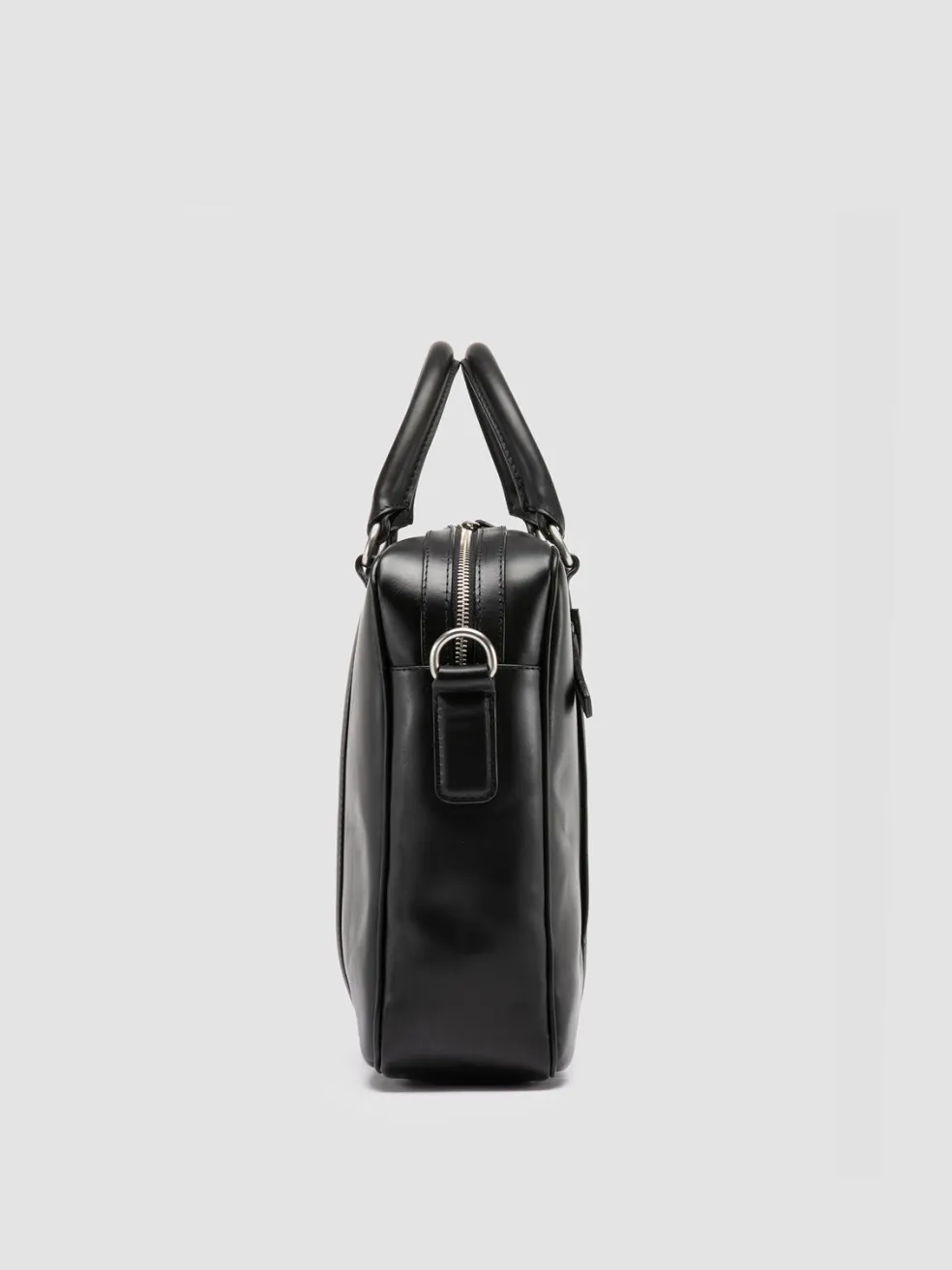 Clearance Officine Creative QUENTIN 010 - Black Leather Bag NERO
