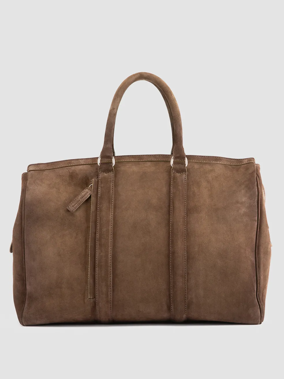 Outlet Officine Creative QUENTIN 009 - Brown Suede Bag OLIVE