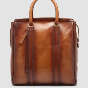 Discount Officine Creative QUENTIN 02 - Leather Hand Bag TAN