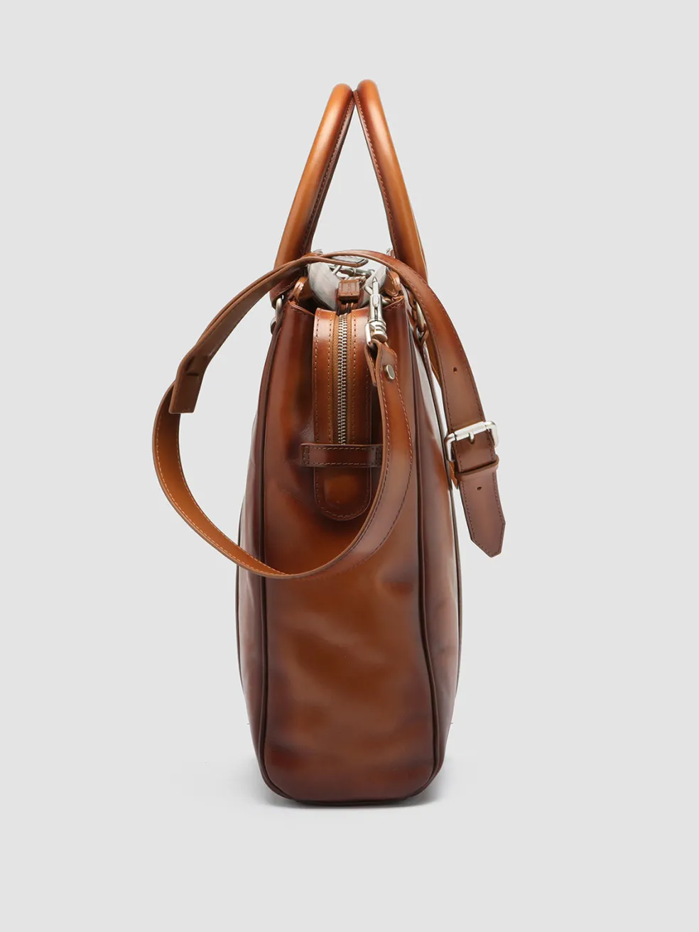 Discount Officine Creative QUENTIN 02 - Leather Hand Bag TAN