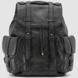 New Officine Creative RARE 27 - Leather Backpack BLACK
