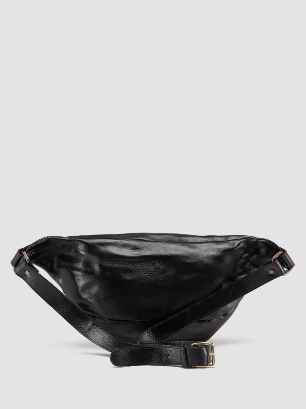 Shop Officine Creative RARE 044 - Leather Waist Pack BLACK