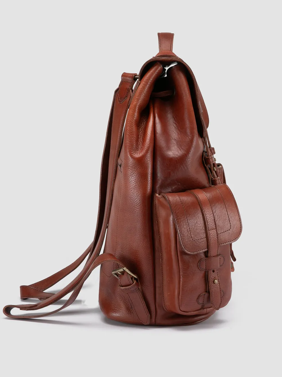Hot Officine Creative RARE 27 - Leather Backpack BROWN
