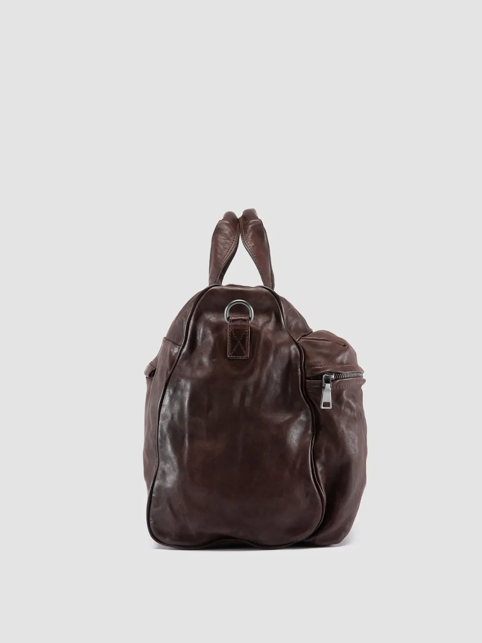 Best Sale Officine Creative RECRUIT 013 - Leather Weekend Bag DARK BROWN
