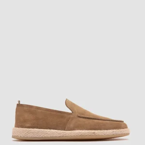 Store Officine Creative ROPED 004 - Suede Loafers BROWN