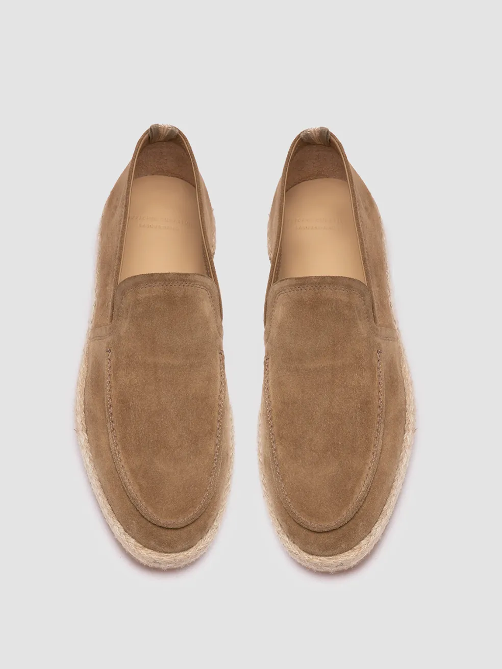 Store Officine Creative ROPED 004 - Suede Loafers BROWN