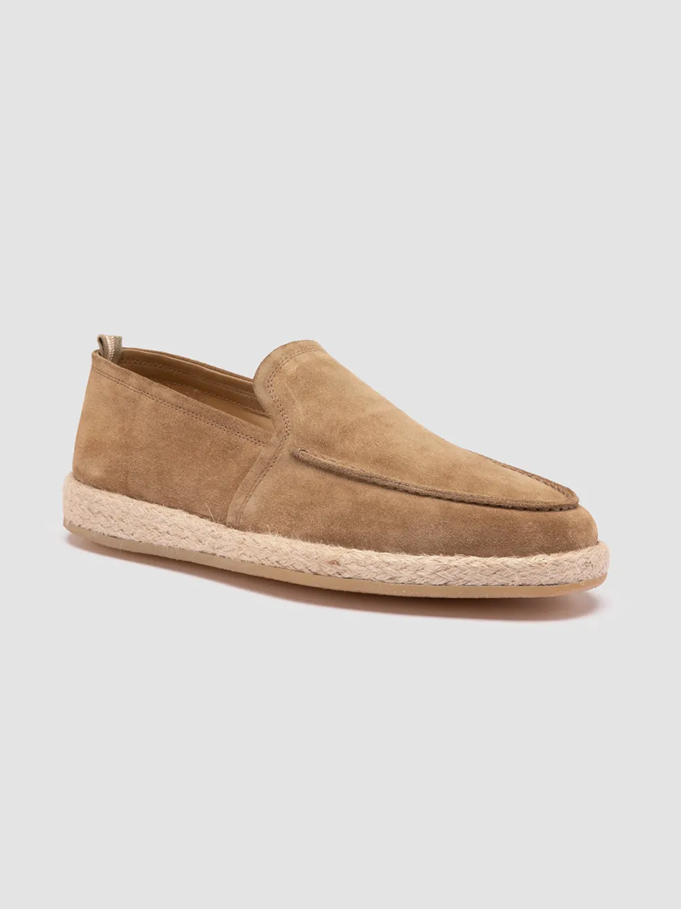 Store Officine Creative ROPED 004 - Suede Loafers BROWN