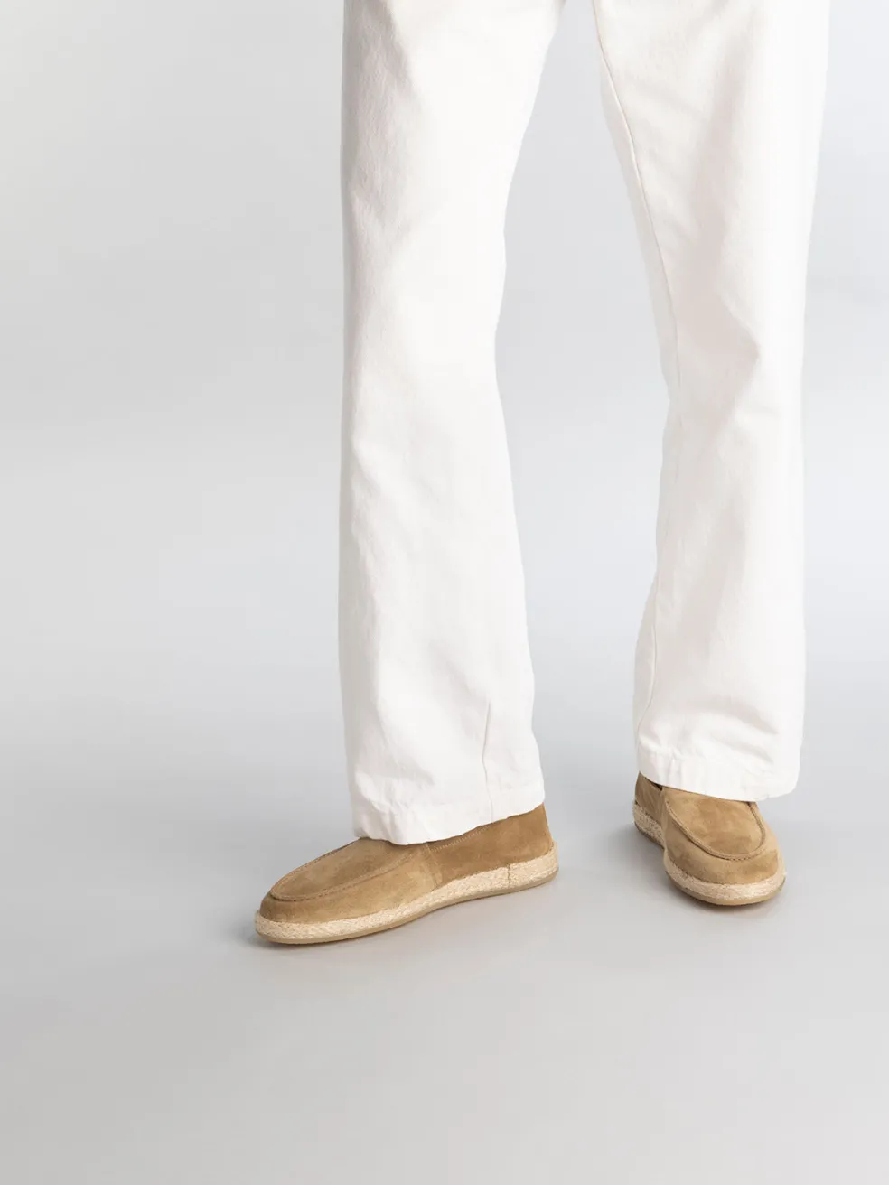 Store Officine Creative ROPED 004 - Suede Loafers BROWN