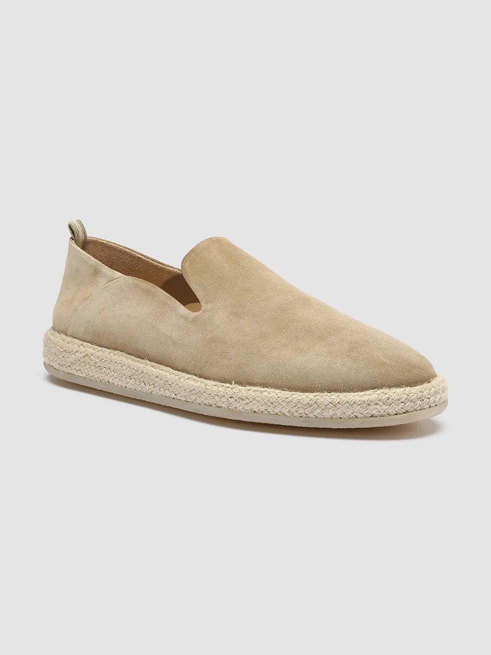 Fashion Officine Creative ROPED 002 - Brown Suede Slip Ons CORK