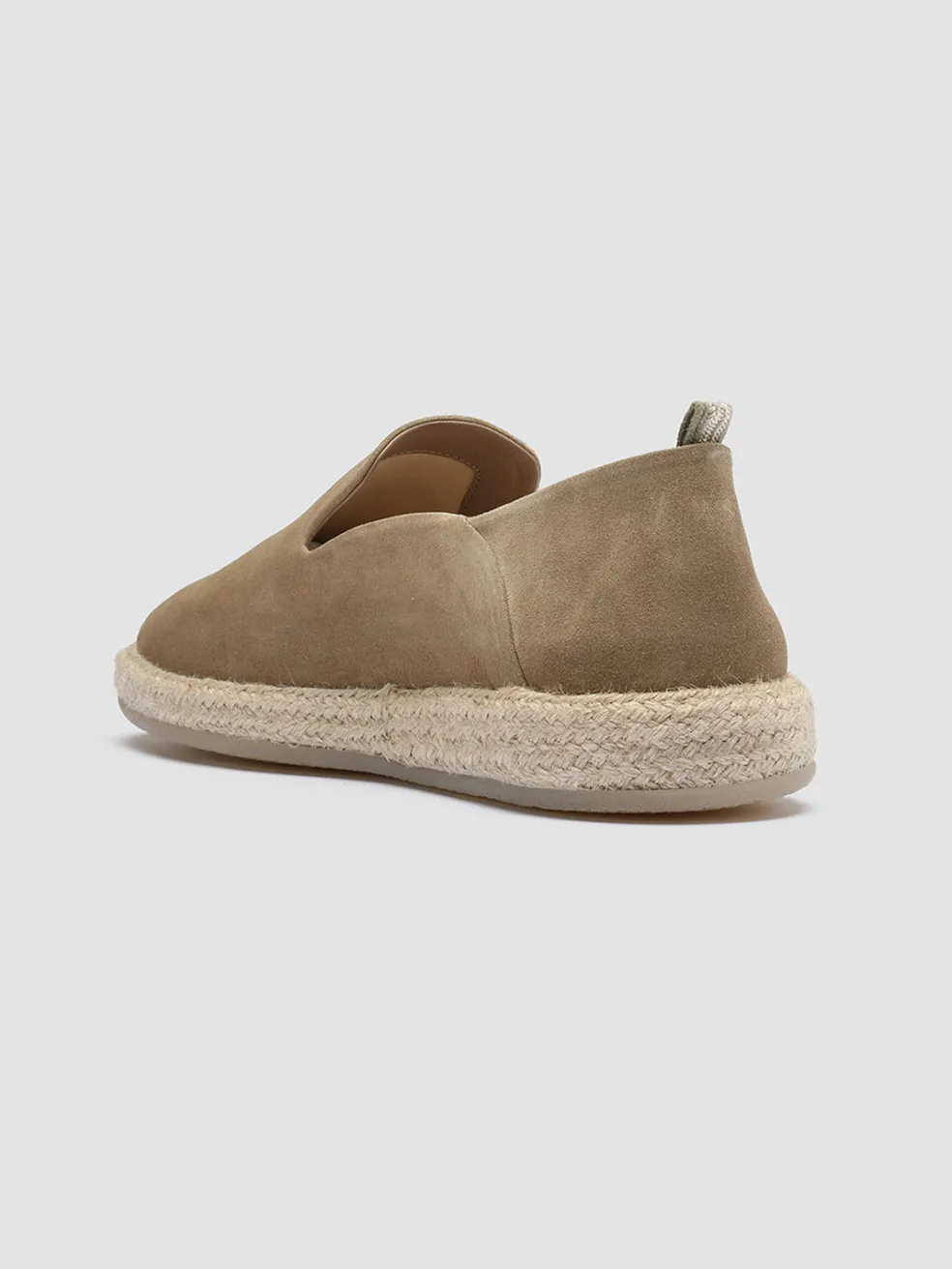 Fashion Officine Creative ROPED 002 - Brown Suede Slip Ons CORK