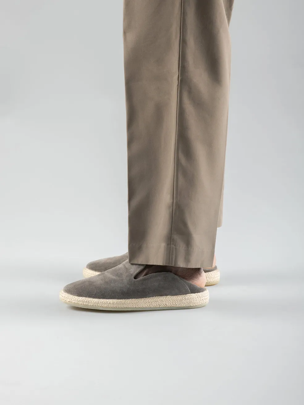 Fashion Officine Creative ROPED 002 - Brown Suede Slip Ons CORK