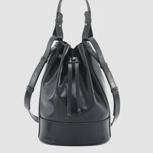 New Officine Creative SADDLE 08 - Leather Bucket Bag BLACK