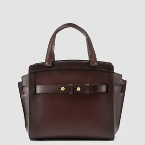 Flash Sale Officine Creative SADDLE 009 - Brown Leather Hand Bag TRUFFLE