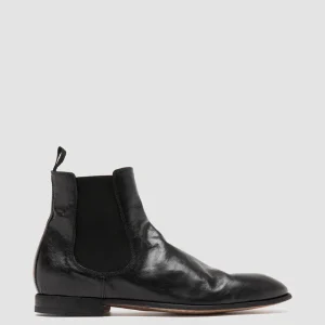 Shop Officine Creative SOLITUDE 004 - Leather Chelsea Boots BLACK