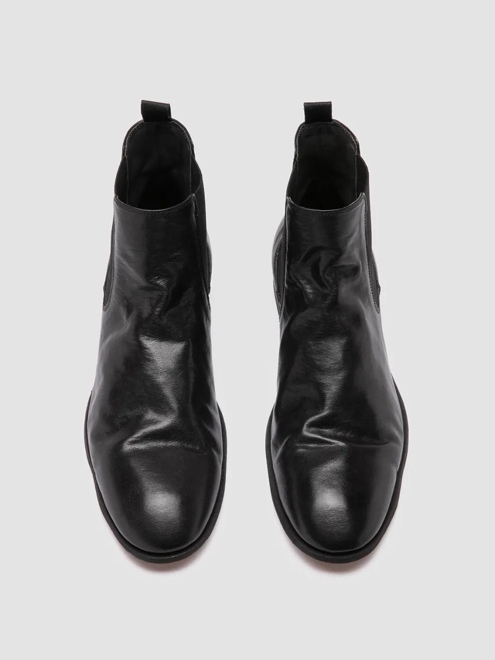 Shop Officine Creative SOLITUDE 004 - Leather Chelsea Boots BLACK