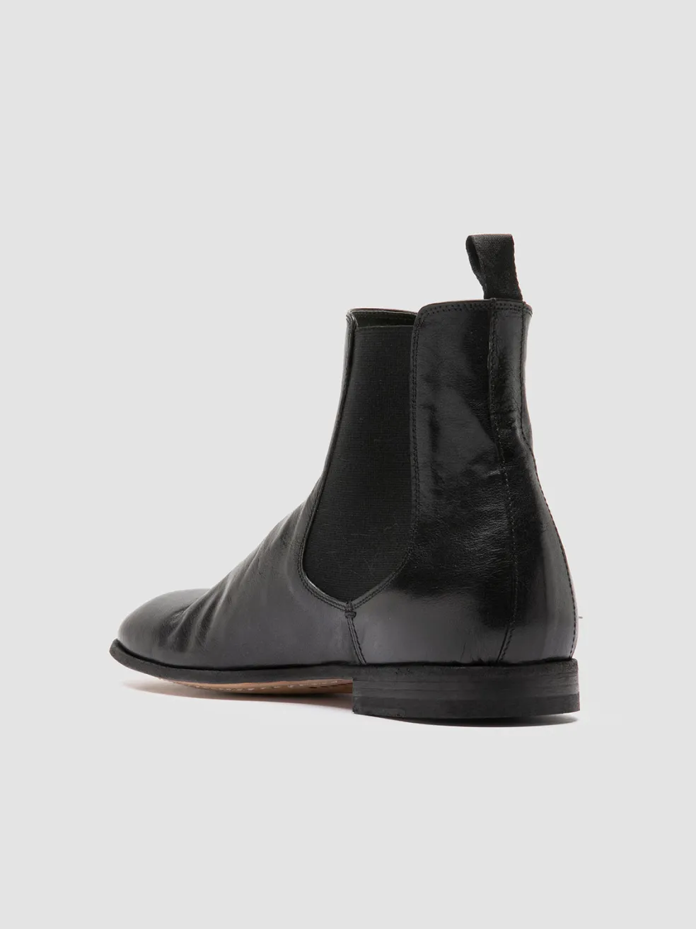Shop Officine Creative SOLITUDE 004 - Leather Chelsea Boots BLACK