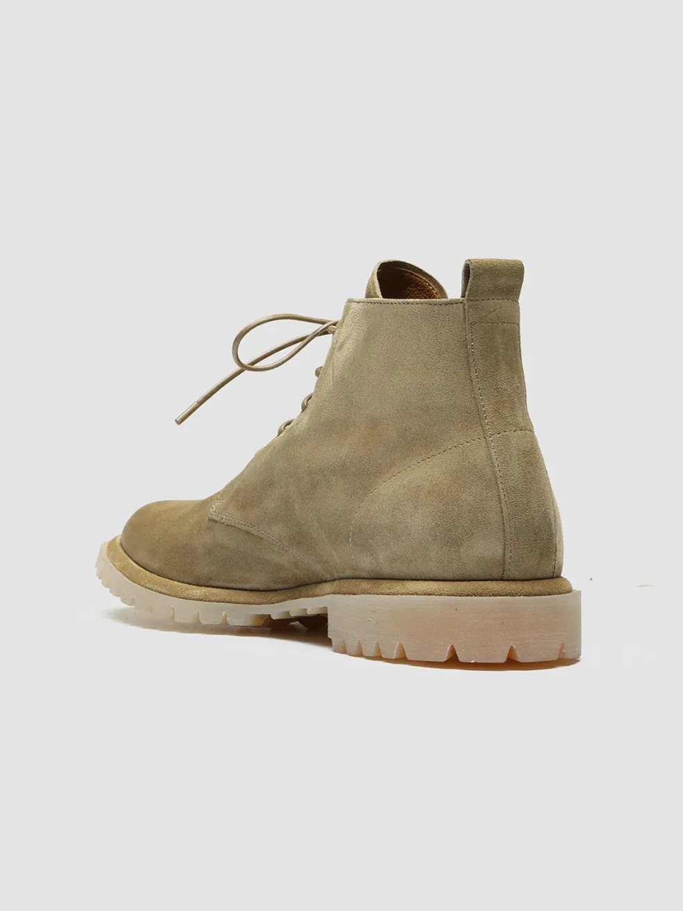 Outlet Officine Creative SPECTACULAR 002 - Brown Suede Lace-Up Boots TAUPE