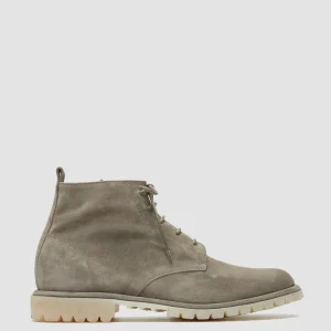 Fashion Officine Creative SPECTACULAR 002 - Taupe Suede Lace-Up Boots DOVE/GREY