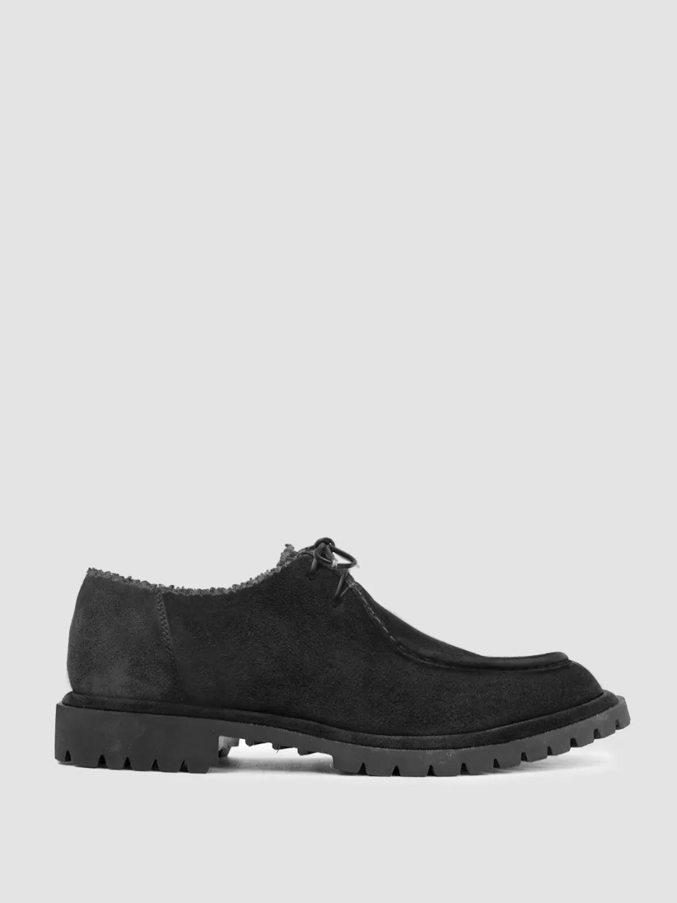 Discount Officine Creative SPECTACULAR W 106 - Suede Derby Shoes BLACK
