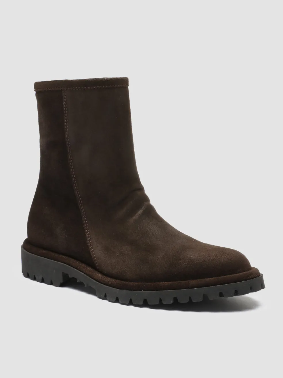 Shop Officine Creative SPECTACULAR W 111 - Suede Zip Boots BROWN