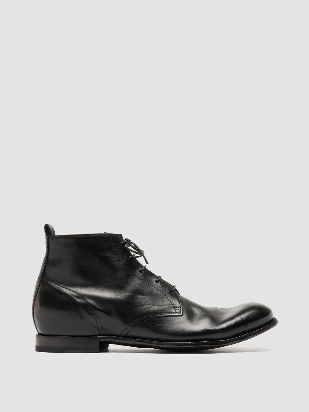 Shop Officine Creative STEREO 004 - Leather Ankle Boots BLACK