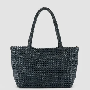 Outlet Officine Creative SUSAN 009 - Woven Leather Shoulder Bag BLUE