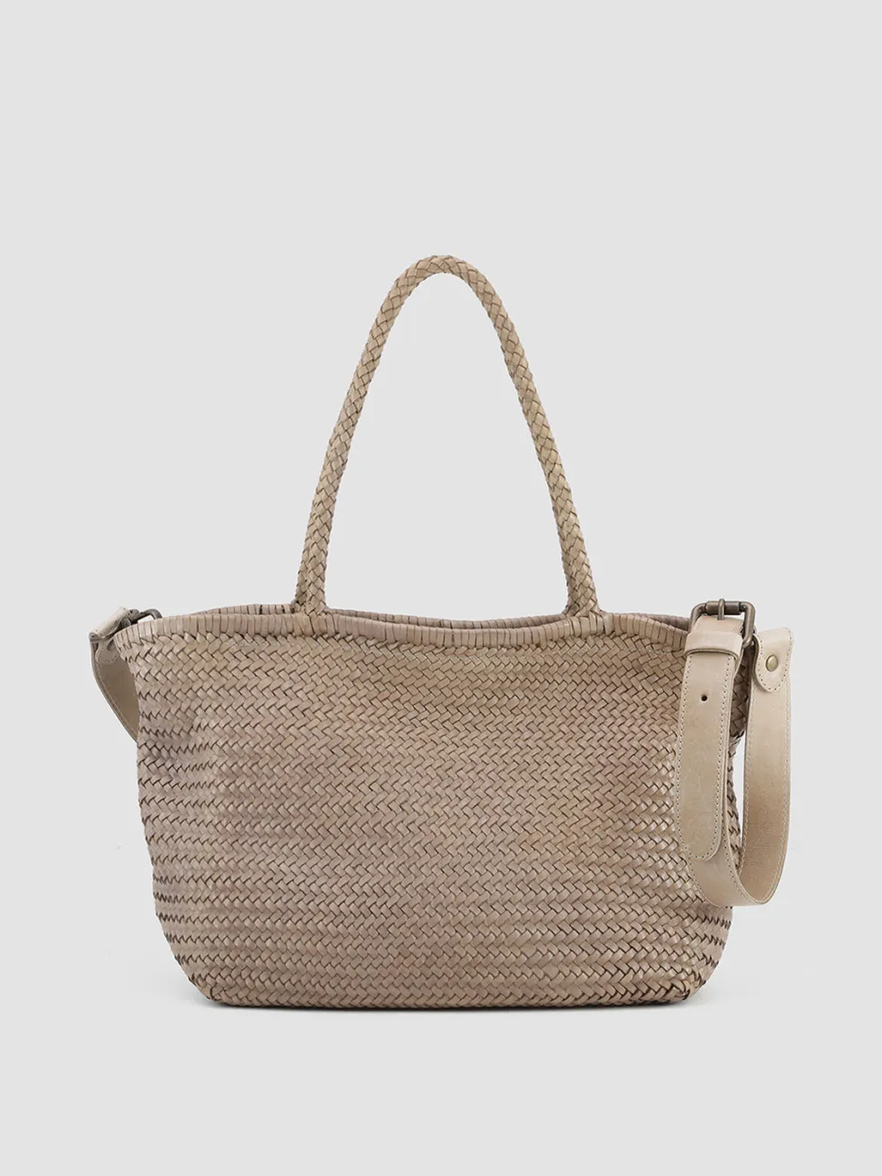 Hot Officine Creative SUSAN 01 - Taupe Leather Tot Bag NOUN