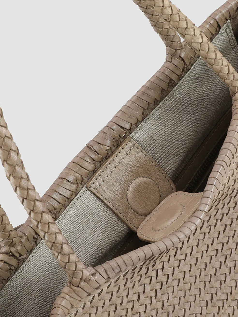 Hot Officine Creative SUSAN 01 - Taupe Leather Tot Bag NOUN