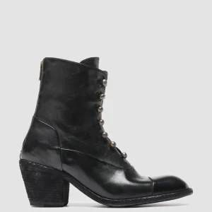 New Officine Creative SYDNE 005 - Leather Zip Boots BLACK