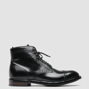 Fashion Officine Creative TEMPLE 004 - Leather Ankle Boots BLACK