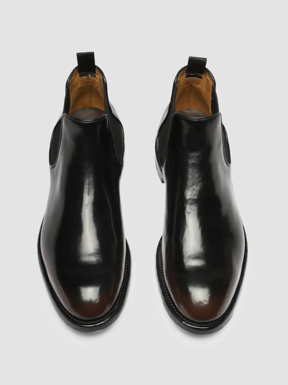 Flash Sale Officine Creative TEMPLE 008 - Brown Leather Chelsea Boots DARK BROWN/BLACK