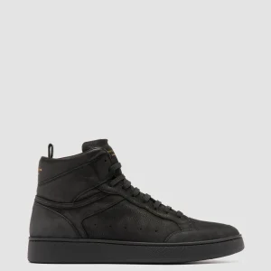 Best Sale Officine Creative THE ANSWER 004 - Leather And Suede High Top Sneakers BLACK