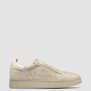 Store Officine Creative THE ANSWER 107 - Off White Nubuck Low Top Sneakers CALCARE/TOFU                                      