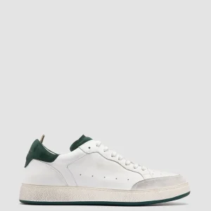 Store Officine Creative THE ANSWER 001 - White Leather And Suede Low Top Sneakers MULTICOLOR