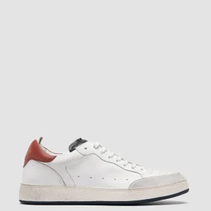Online Officine Creative THE ANSWER 001 - White Leather And Suede Low Top Sneakers MULTICOLOR