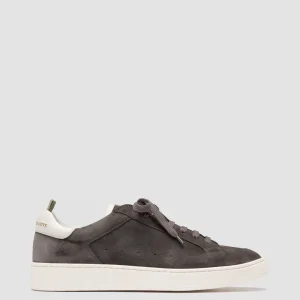 Cheap Officine Creative THE DIME 001 - Grey Suede Low Top Sneakers