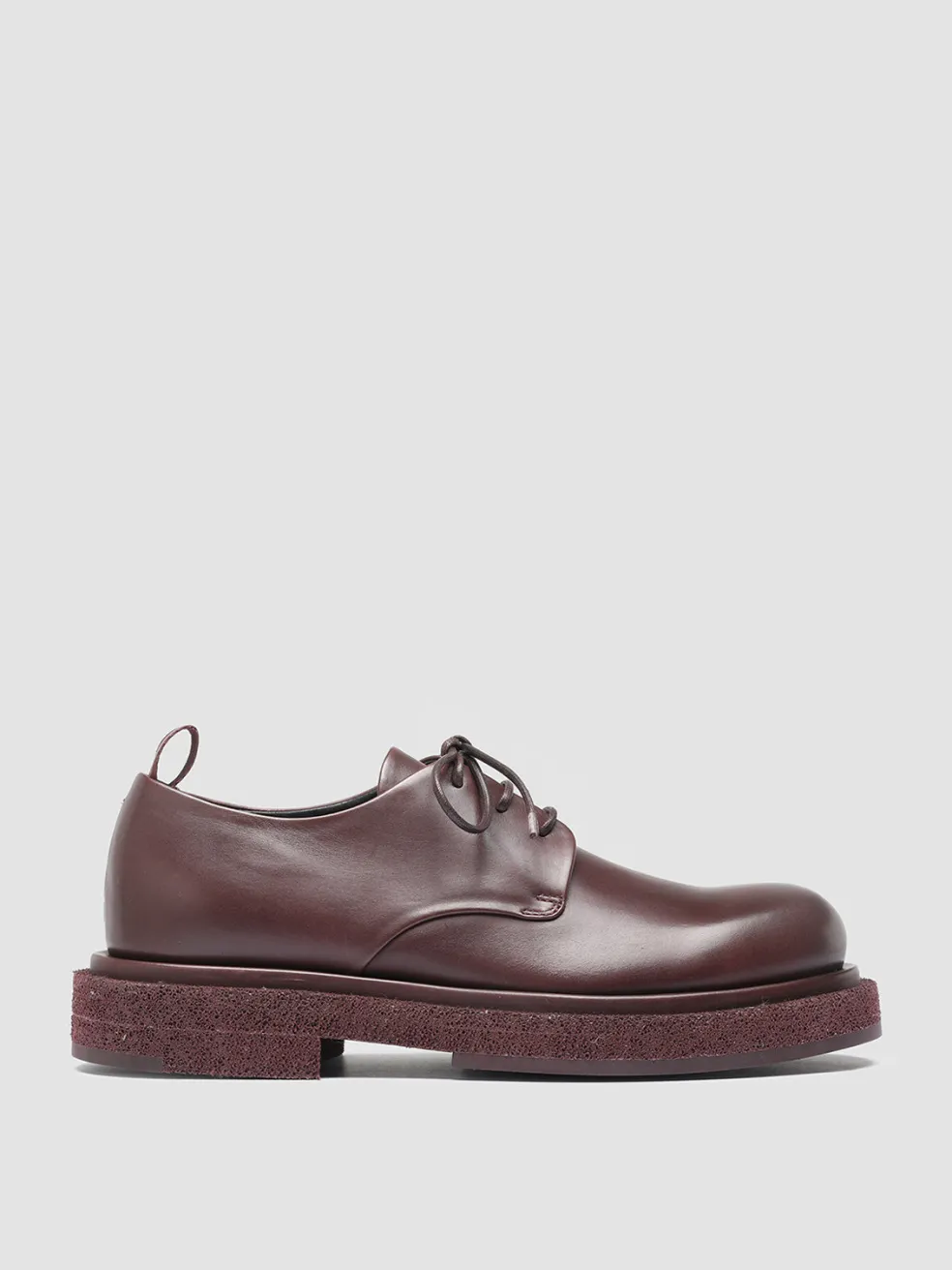 Cheap Officine Creative TONAL 100 - Burgundy Leather Derby Shoes CHIANTI