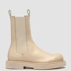 Outlet Officine Creative TONAL 105 - Leather Chelsea Boots IVORY