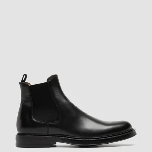 New Officine Creative UNIFORM 005 - Leather Chelsea Boots BLACK