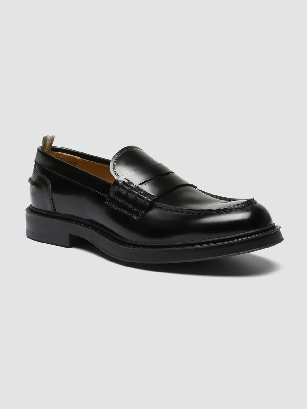 Store Officine Creative UNIFORM 001 - Leather Loafers BLACK