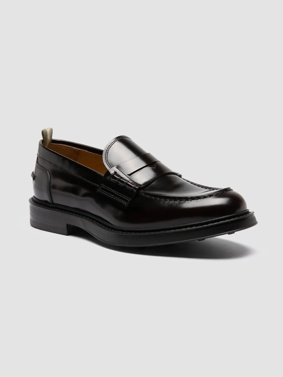 Cheap Officine Creative UNIFORM/001 - Leather Loafers BURGUNDY