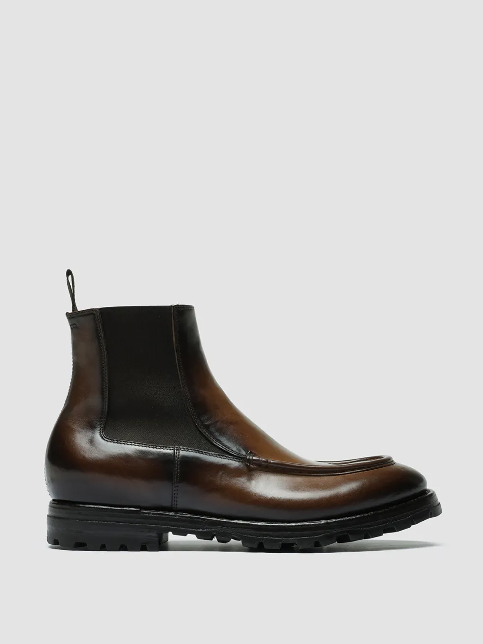 Flash Sale Officine Creative VAIL 017 - Brown Leather Chelsea Boots DARK BROWN