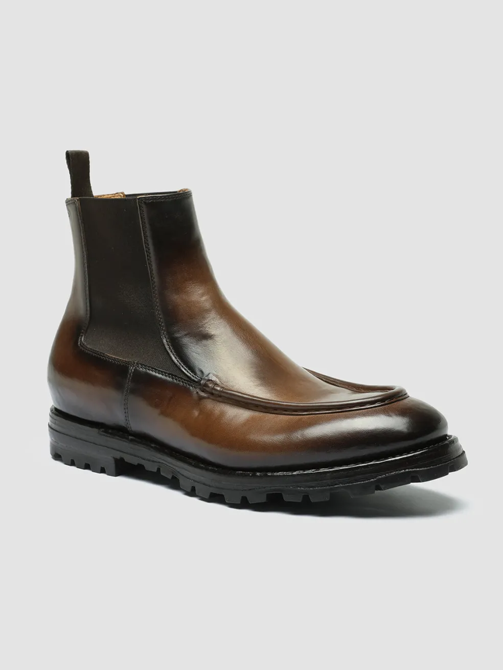 Flash Sale Officine Creative VAIL 017 - Brown Leather Chelsea Boots DARK BROWN