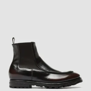 Cheap Officine Creative VAIL 017 - Burgundy Leather Chelsea Boots BURGUNDY/DARK BROWN