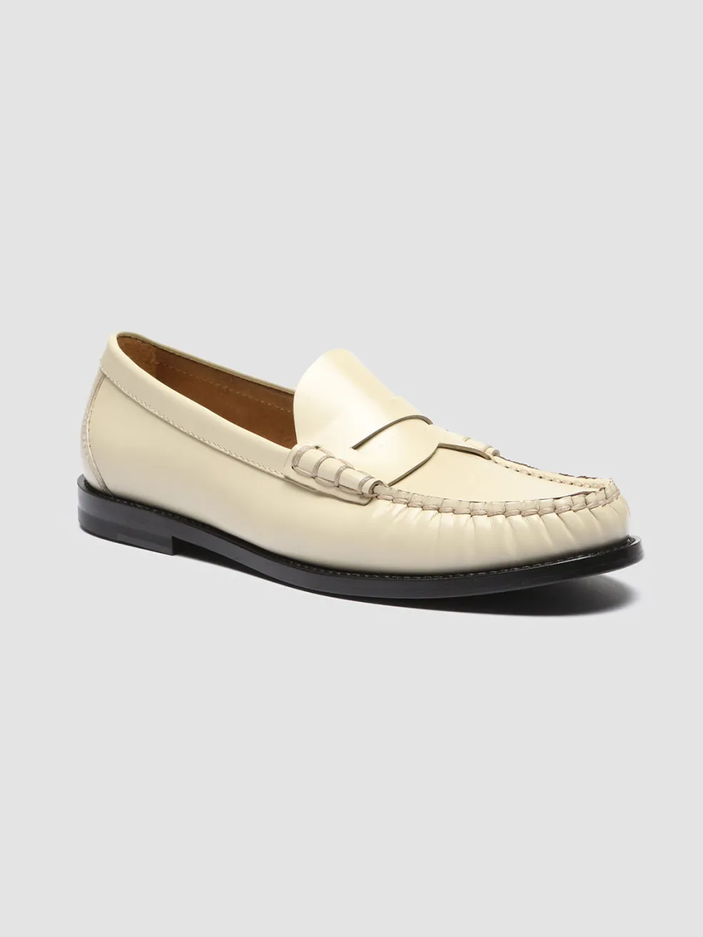 Flash Sale Officine Creative ZIVAGO 103 - Leather Penny Loafers IVORY